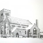 “St. James Episcopal Church” Sault Sainte Marie, MI. image size: 13 x 16” price: $40.00